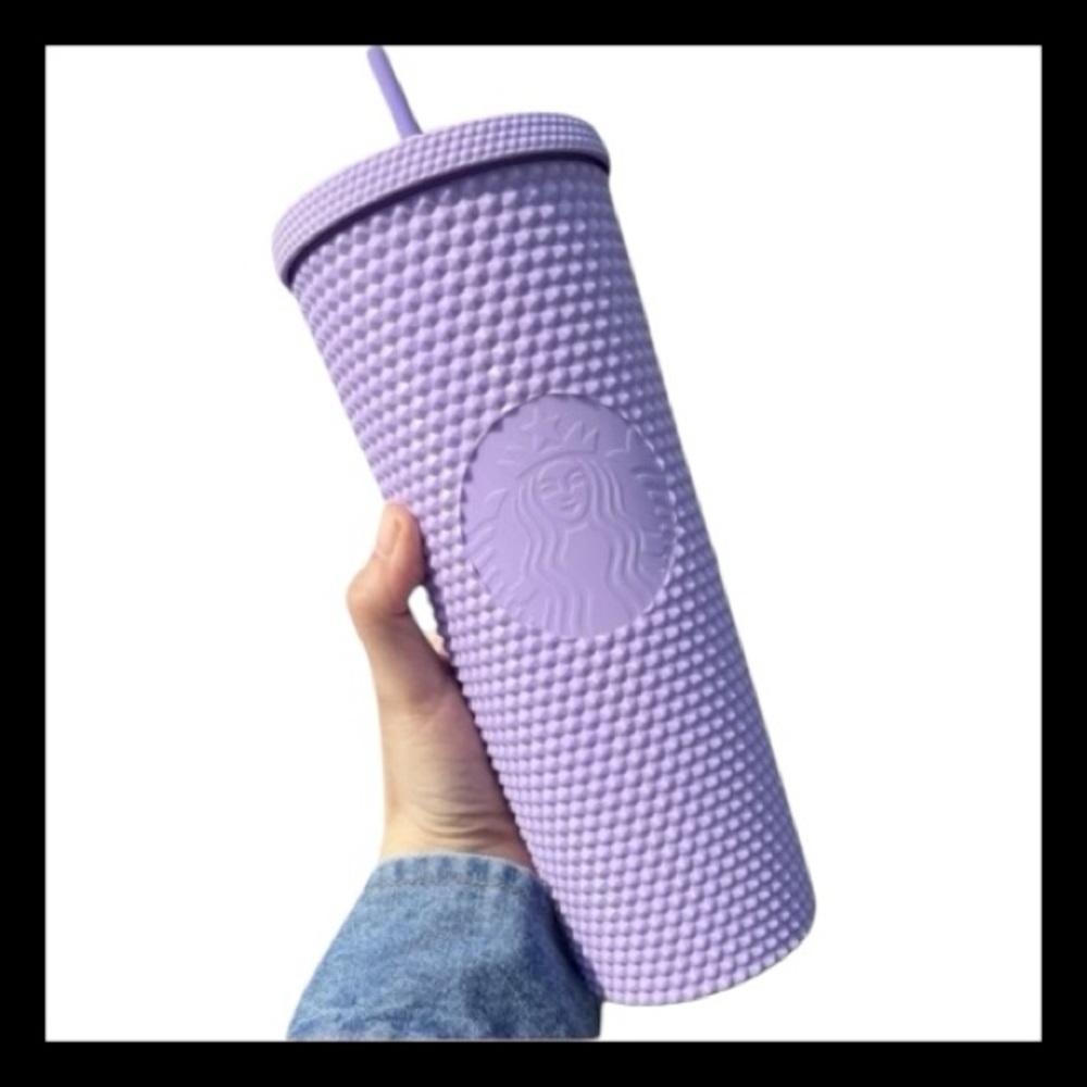 New Hot Starbucks Purple Matte Studded Tumbler Summer 2022